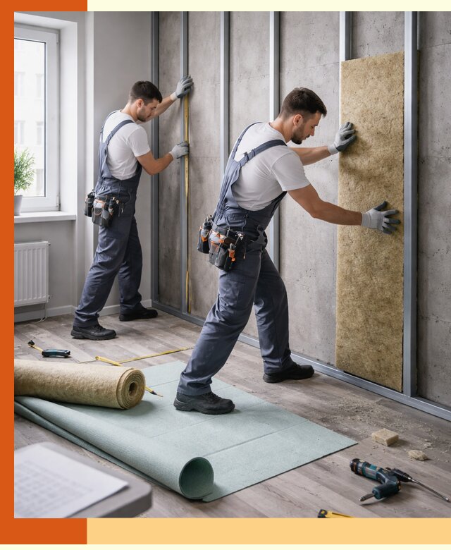 Шумоизоляция квартиры под ключ в Дмитрове — профессионально и гарантированно