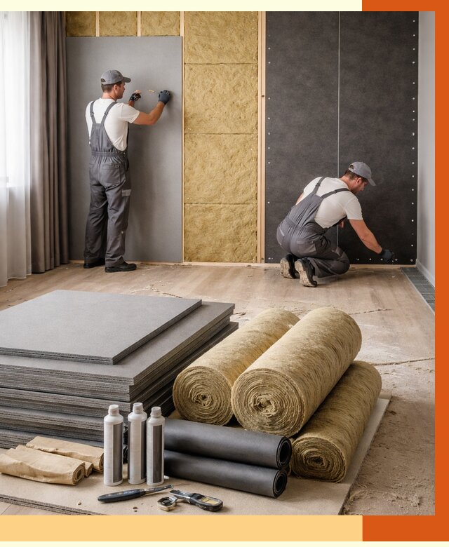 Шумоизоляция дома в Дмитрове от 4824 руб/м2 — комплексная звукоизоляция под ключ | ТепломастерДмв