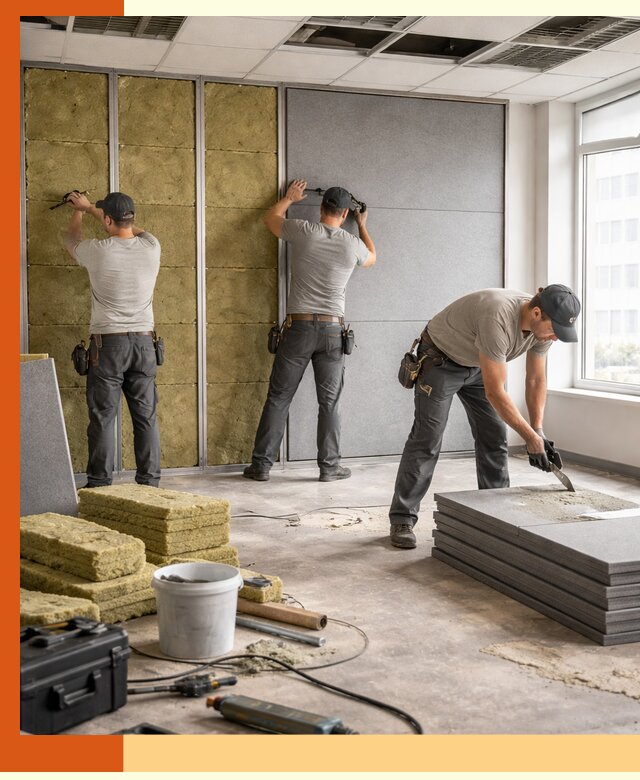 Профессиональная шумоизоляция офисов в Дмитрове для комфорта сотрудников