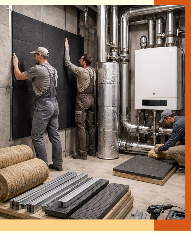 Шумоизоляция котельной в Дмитрове от 6968 руб. под ключ | Профессиональная звукоизоляция — ТепломастерДмв