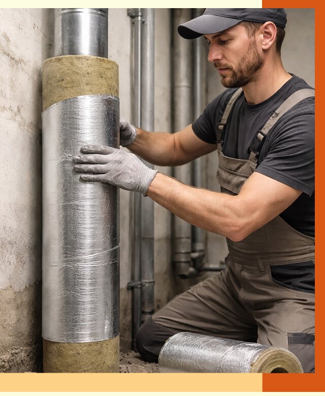 Шумоизоляция труб в Дмитрове от 1286 руб. — шумоподавление и звукоизоляция труб | ТепломастерДмв