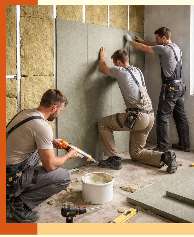 Профессиональная шумоизоляция стен в Дмитрове для квартир и домов