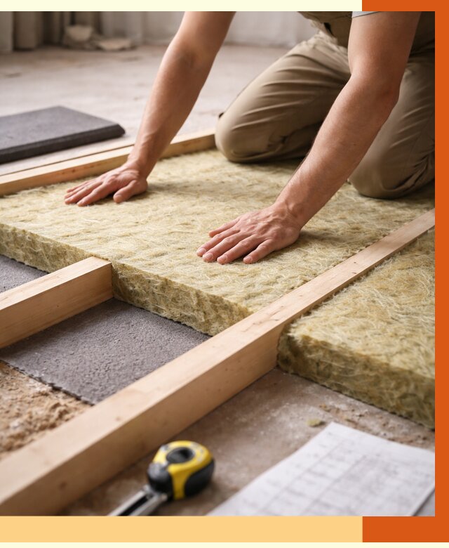 Шумоизоляция пола в Дмитрове от 1340 руб./м² — профессиональная звукоизоляция | ТепломастерДмв