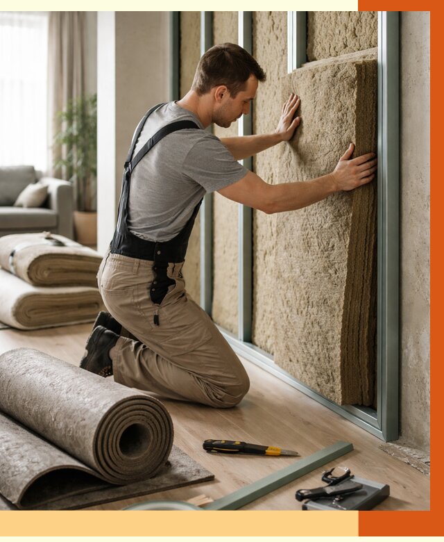 Шумоизоляция перегородок в Дмитрове от 1769 руб. за м2 — ТепломастерДмв