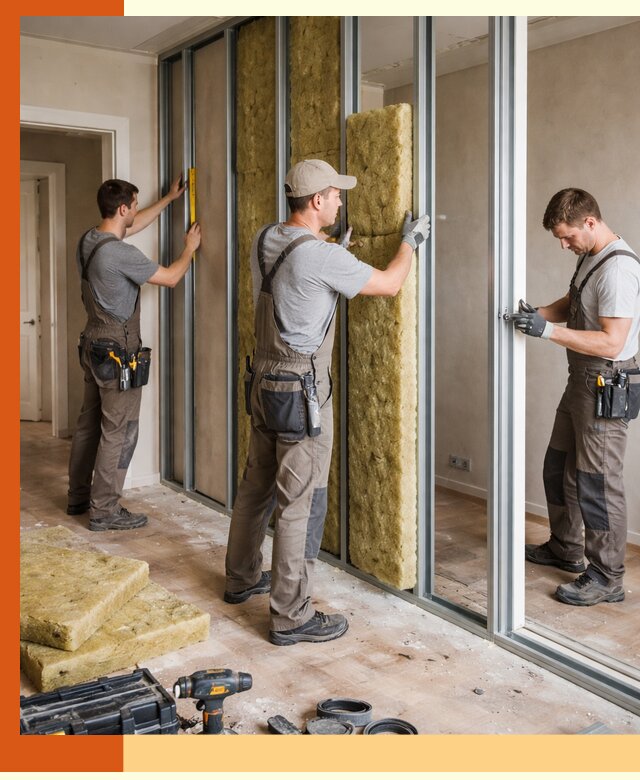 Шумоизоляция межкомнатных перегородок в Дмитрове эффективно и надёжно