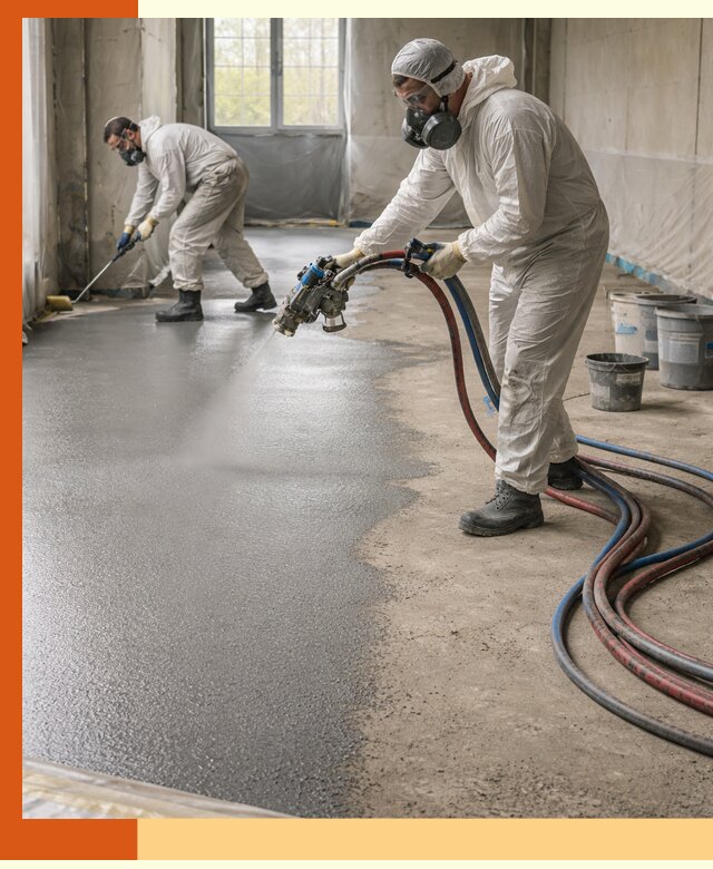 Гидроизоляция полимочевиной полов и конструкций в Дмитрове