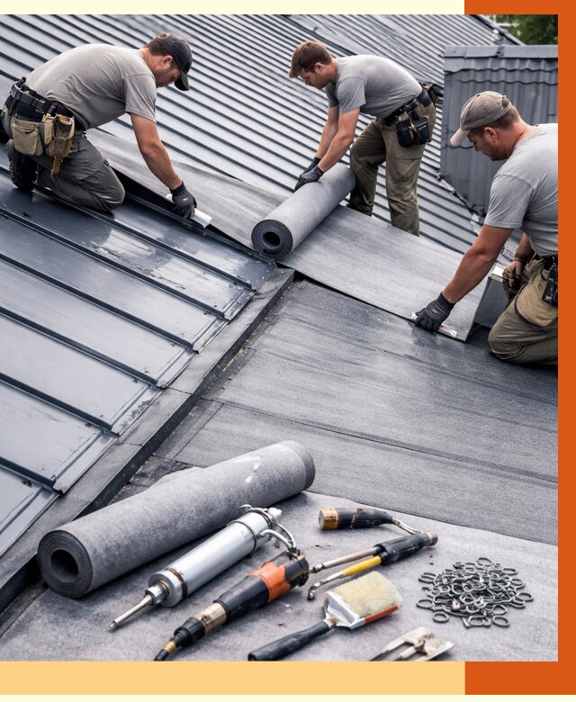 Гидроизоляция металлической кровли полимочевиной в Дмитрове от 9112 руб. | ТепломастерДмв