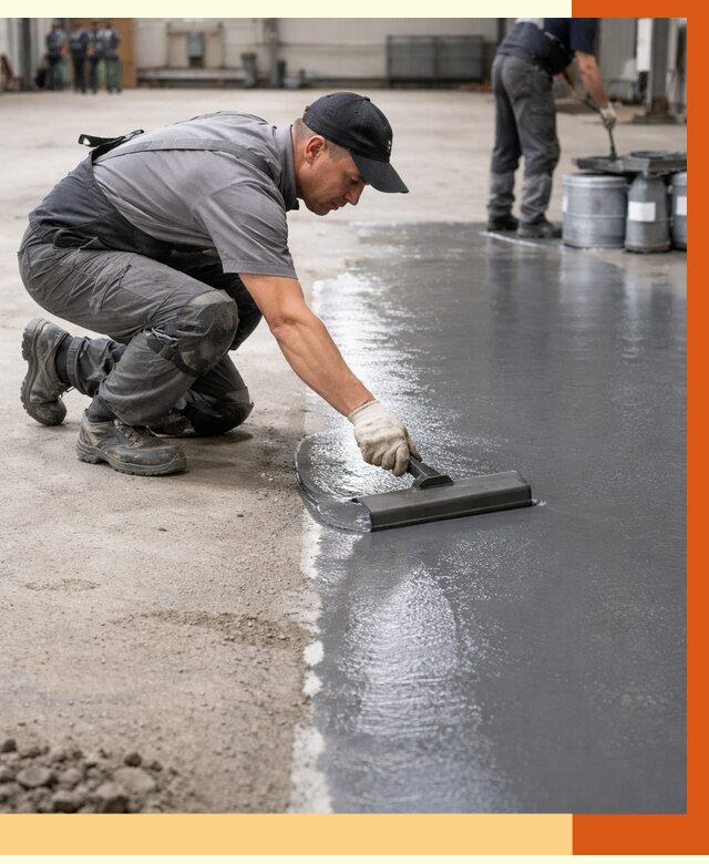 Гидроизоляция промышленного пола в Дмитрове от 1286 руб./м2 — ТепломастерДмв специалисты под ключ