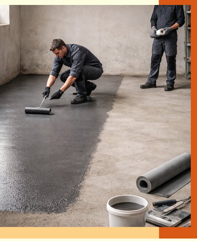 Гидроизоляция гаражного пола в Дмитрове от 3752 руб./м² — ТепломастерДмв профессионально