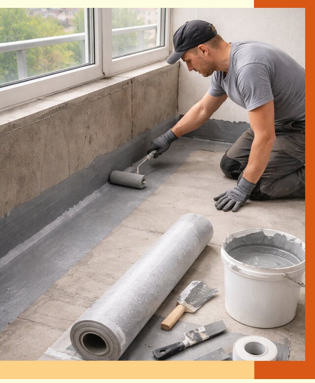 Профессиональная гидроизоляция балкона в Дмитрове от 4502 руб. | ТепломастерДмв