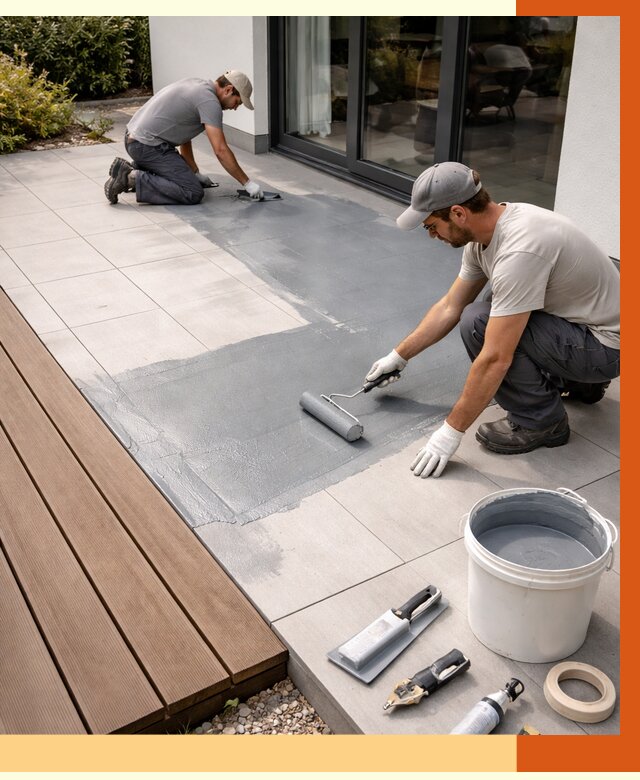 Гидроизоляция террасы в Дмитрове под ключ от 8040 руб./м² | ТепломастерДмв