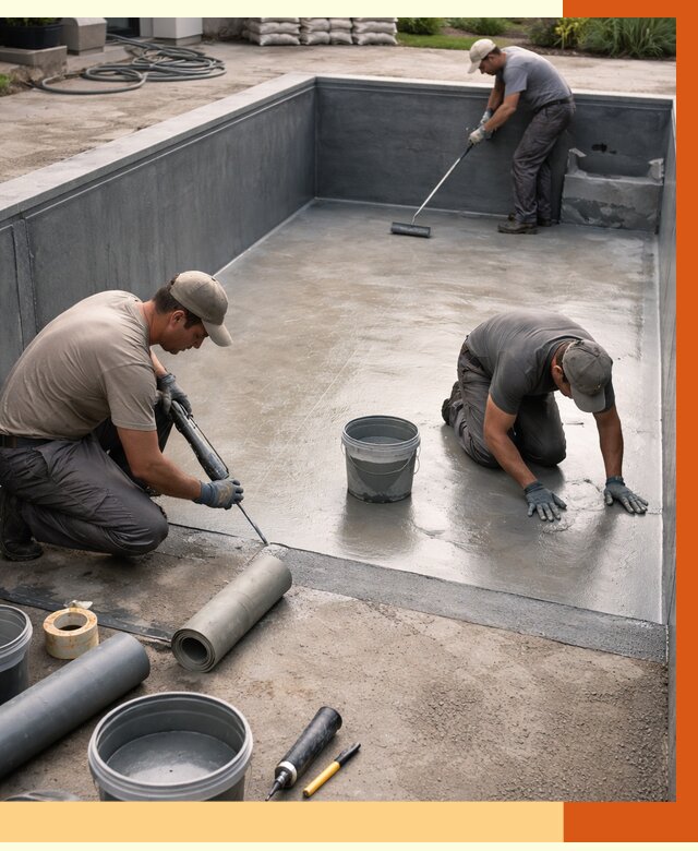 Профессиональная гидроизоляция бассейна в Дмитрове от 6968 руб. за м2 | ТепломастерДмв