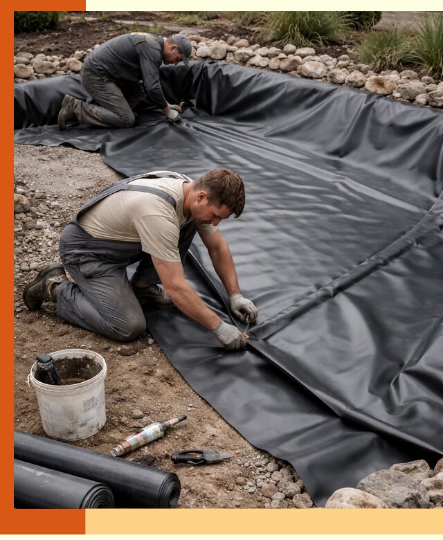 Гидроизоляция пруда в Дмитрове: надежная защита и герметизация