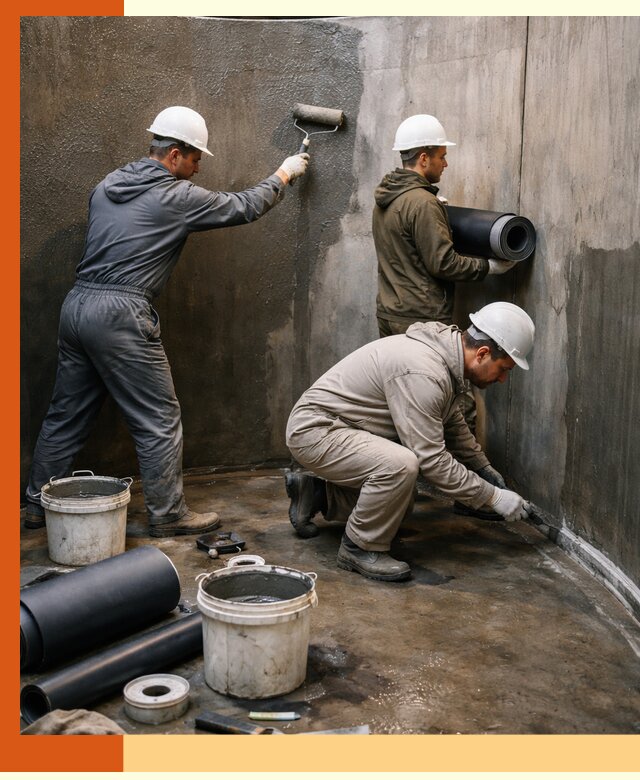 Гидроизоляция резервуара профессионально в Дмитрове