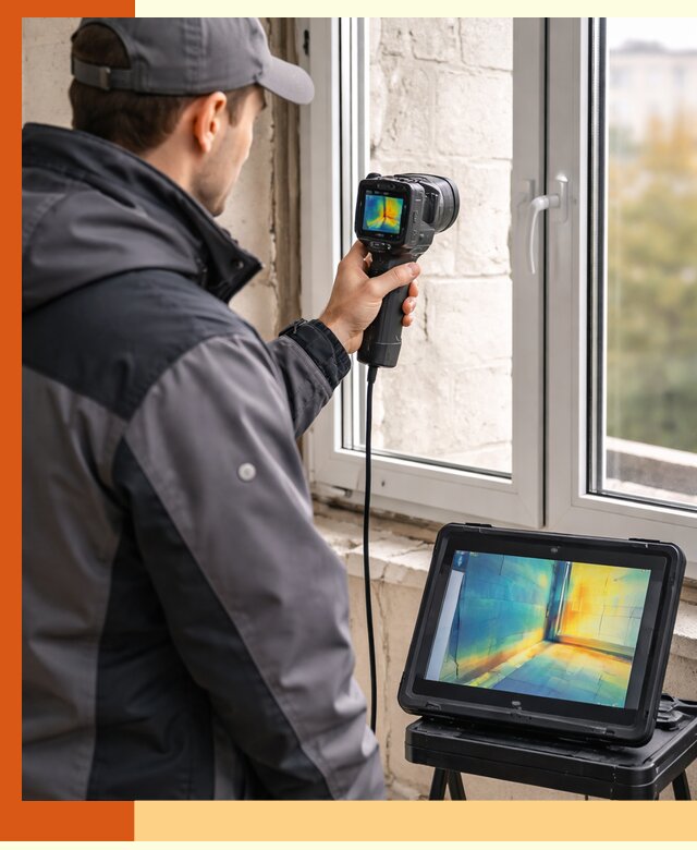 Тепловизионное обследование дома в Дмитрове для выявления утечек тепла