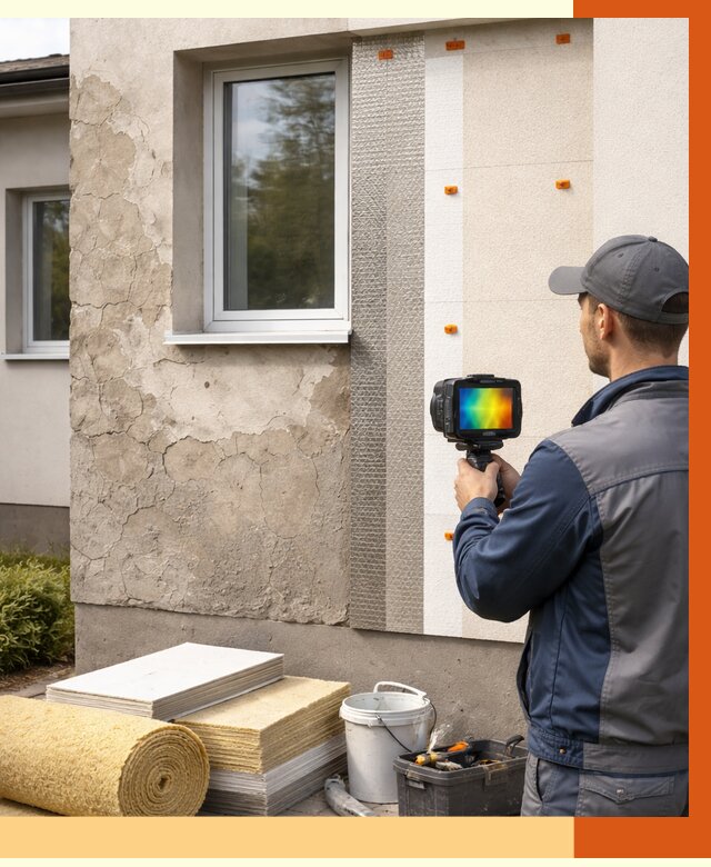 Тепловизионное обследование фасада в Дмитрове от 4824 руб. под ключ | ТепломастерДмв