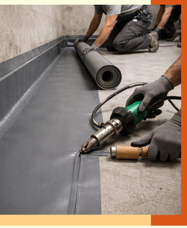 Монтаж гидроизоляционной мембраны в Дмитрове от 1067 руб/м2 | ТепломастерДмв