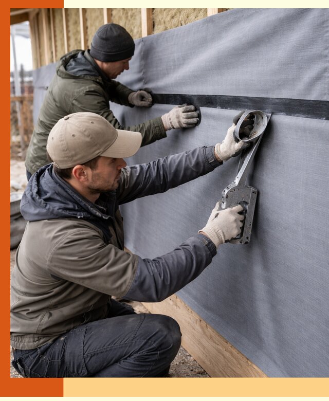 Монтаж ветроизоляции зданий и конструкций в Дмитрове