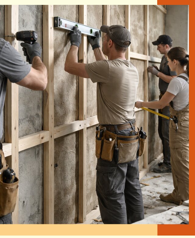 Монтаж обрешетки под утепление в Дмитрове от 1233 руб/м² | Заказать у ТепломастерДмв